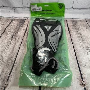 VIZARI Unisex Adult NWT Shin Guards - Silver/Black - Style: Napoli